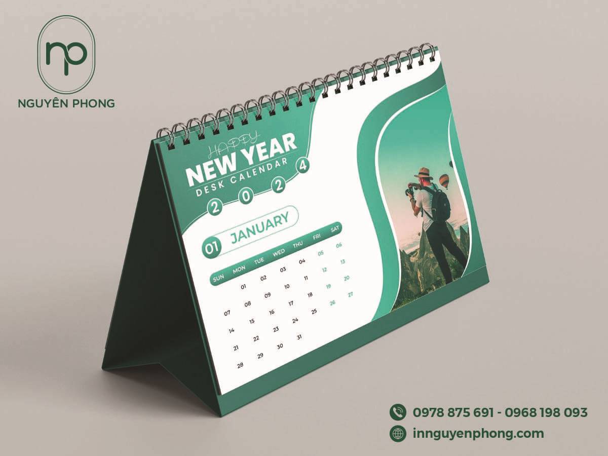 Mẫu lịch để bàn phổ biến 